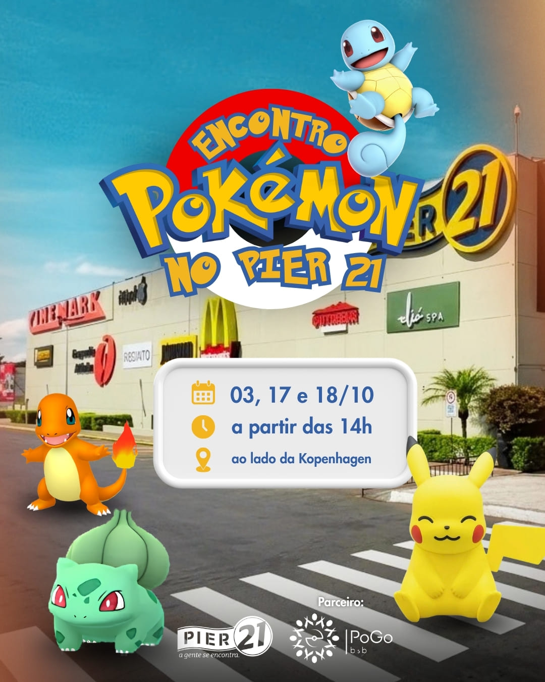 Encontro Pokémon no Shopping Pier 21